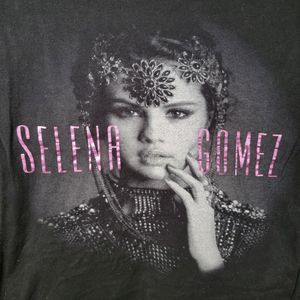 Selena Gomez Graphic Tee Houston Livestock Show & Rodeo Black SS - Size Medium